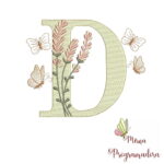 Matrizes de Bordados Coleção Rosas e Coleção Alfabeto Flores - Imagem 6