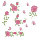 Matrizes de Bordados Coleção Rosas e Coleção Alfabeto Flores - Imagem 17