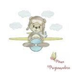 Matriz de Bordado - Coleção Ursinho Aviador - Imagem 4
