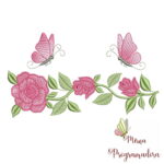 Matrizes de Bordados Coleção Rosas e Coleção Alfabeto Flores - Imagem 15