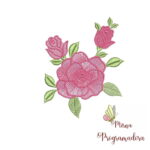 Matrizes de Bordados Coleção Rosas e Coleção Alfabeto Flores - Imagem 11
