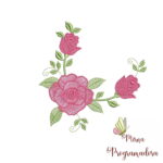 Matrizes de Bordados Coleção Rosas e Coleção Alfabeto Flores - Imagem 14