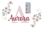 Matriz de Bordado 125 Nomes Flores - Imagem 3