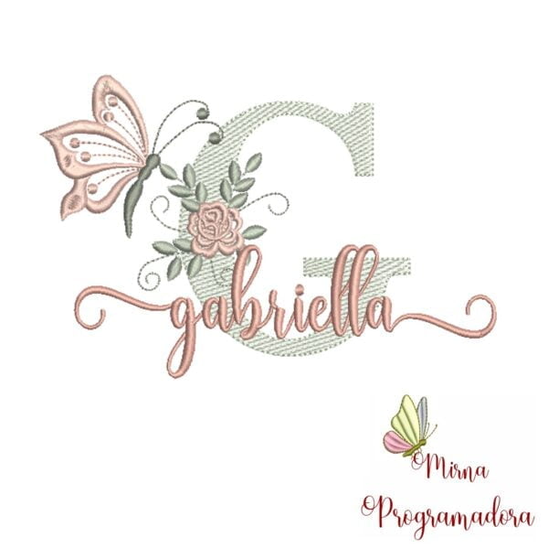 Matriz de Bordado - Nome Gabriella