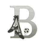 Matriz de Bordado Alfabeto Chuteira Bola - Imagem 2
