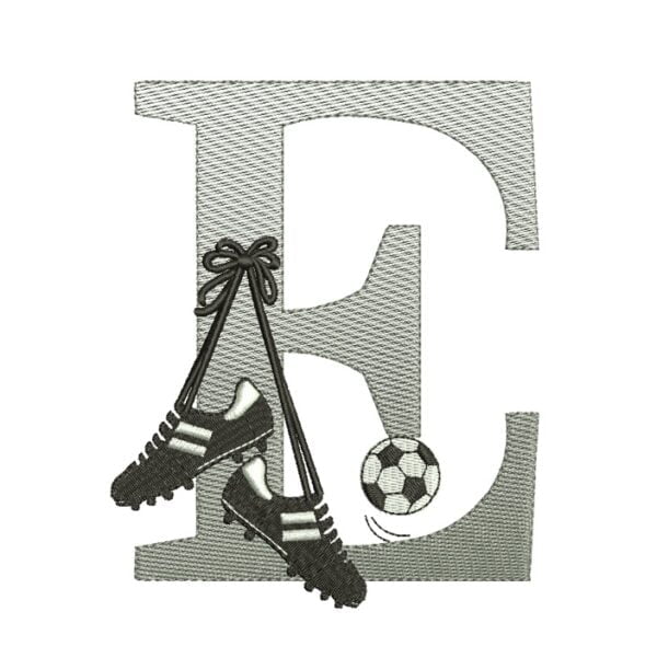 Matriz de Bordado Alfabeto Chuteira Bola - Image 3