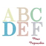 Matriz de Bordado - Alfabeto Letras Formais