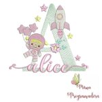 Matriz de Bordado - Nome Alice