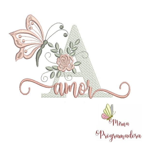 Matriz de Bordado - Nome Amor