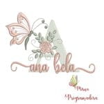 Matriz de Bordado - nome Ana Bela
