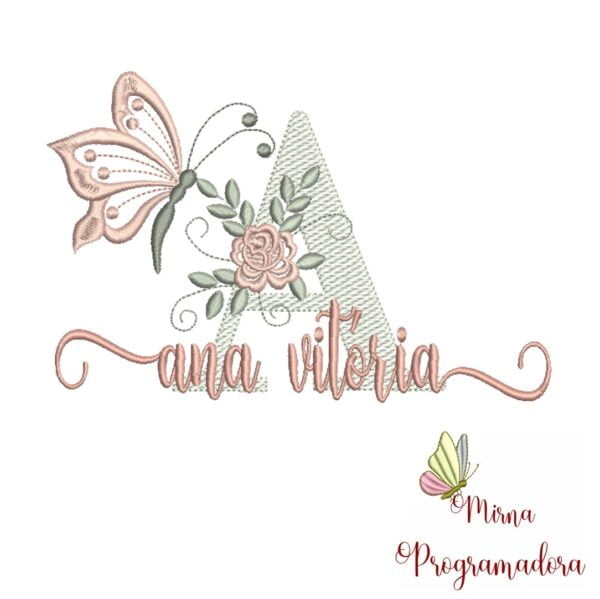 Matriz de Bordado - Nome Ana Vitória