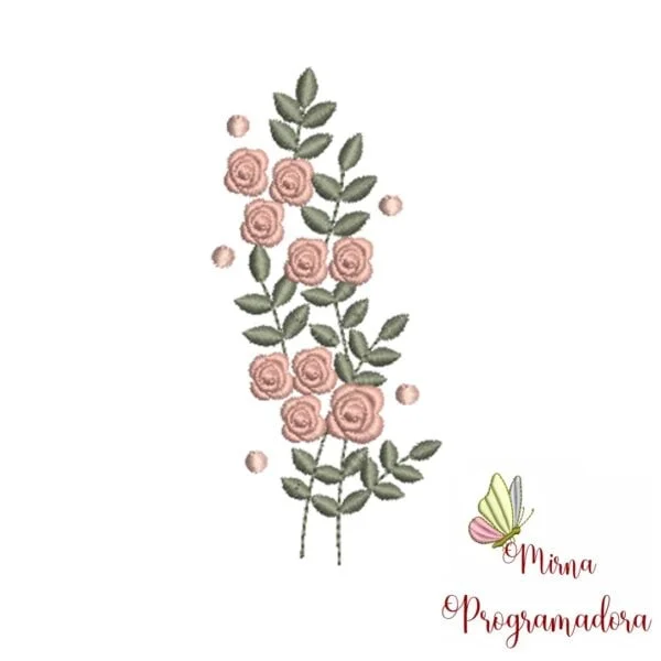Matriz de Bordado - Pacote Raminho flores - Imagem 6
