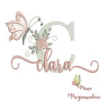 Matriz de Bordado - Nome Clara