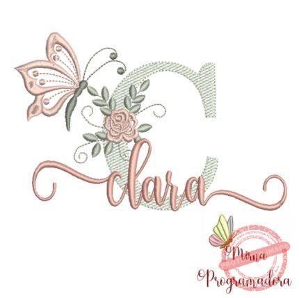 Matriz de Bordado - Nome Clara