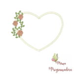 Matriz de Bordado - Moldura Flores Borboletas - Imagem 8