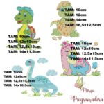 Matriz de Bordado Coleção Dinossauros - Imagem 2