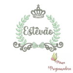 Matriz de Bordado – Coleção 110 Nomes Moldura Coroa Menino - Imagem 10