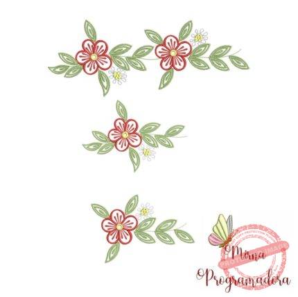 Matriz de Bordado Flores