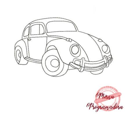 Matriz de bordado – Fusca Contorno