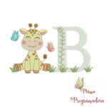 Matriz de bordado - Alfabeto Girafinha - Imagem 3
