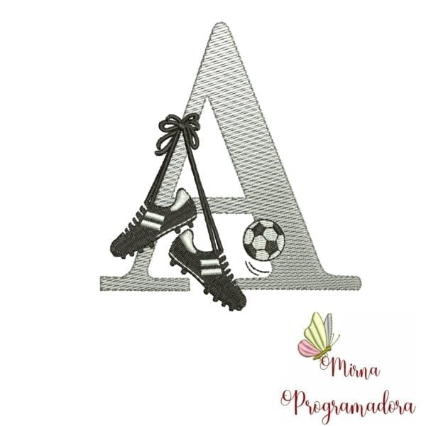 Matriz de Bordado Alfabeto Chuteira Bola - Image 8
