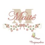 Matriz de Bordado 125 Nomes Flores - Imagem 9