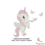Matriz de Bordado Coleção 175 Nomes Unicornio - Imagem 6