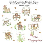 Matriz de bordado Coleção Fazendinha divertida MENINA / Coleção Fazendinha divertida MENINO (Brinde Coleção 100 NOMES TRATOR - Imagem 20
