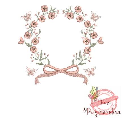 matriz-de-bordado-moldura-flores-lacinho