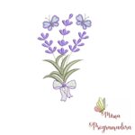 Matriz de Bordado Coleção Moldura Raminho Flores Coleção arca de noe / Brinde: 200 nomes jardim lavanda - Imagem 21