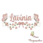 Matriz de Bordado COLEÇÃO ALFABETO MEU PEQUENO ASTRONAUTA / COLEÇÃO FLORES BANHO + BRINDE COLEÇÃO 100 NOMES RAMINHO FLORES LINDA - Imagem 20