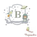Matriz de Bordado COLEÇÃO ALFABETO MEU PEQUENO ASTRONAUTA / COLEÇÃO FLORES BANHO + BRINDE COLEÇÃO 100 NOMES RAMINHO FLORES LINDA - Imagem 6