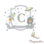 Matriz de Bordado COLEÇÃO ALFABETO MEU PEQUENO ASTRONAUTA / COLEÇÃO FLORES BANHO + BRINDE COLEÇÃO 100 NOMES RAMINHO FLORES LINDA - Imagem 5