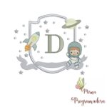 Matriz de Bordado COLEÇÃO ALFABETO MEU PEQUENO ASTRONAUTA / COLEÇÃO FLORES BANHO + BRINDE COLEÇÃO 100 NOMES RAMINHO FLORES LINDA - Imagem 3