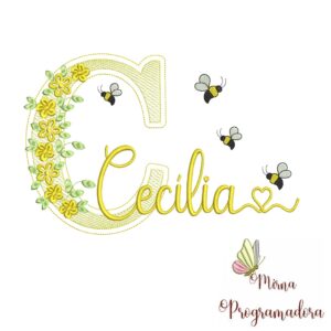 matriz-de-bordado-nome-cecilia