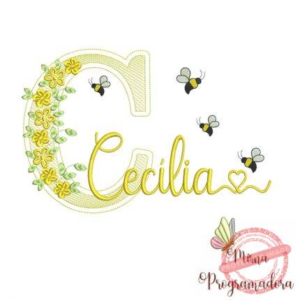 matriz-de-bordado-nome-cecilia