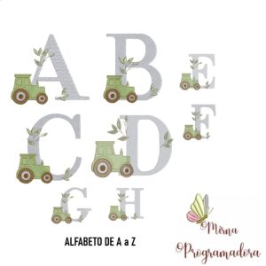 matriz-de-bordado-trator-alfabeto