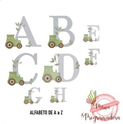 matriz-de-bordado-trator-alfabeto