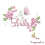 Matriz de bordado Amélia