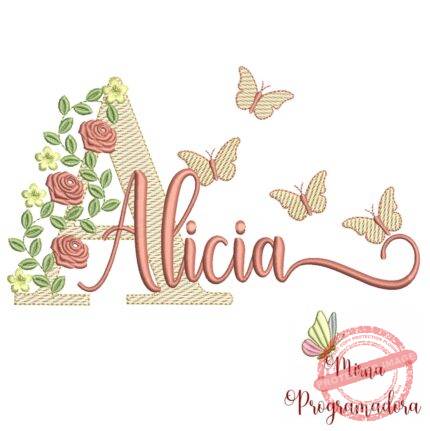 matriz de bordado - alicia