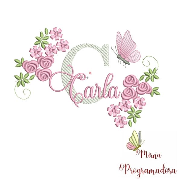 Matriz de bordado Carla