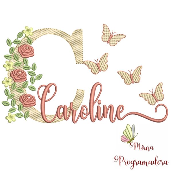 Matriz de bordado Caroline