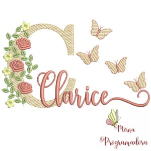 Matriz de bordado Clarice