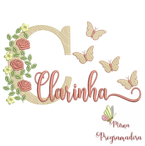 Matriz de bordado Clarinha