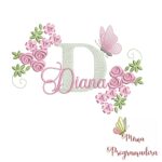 Matriz de bordado Diana
