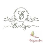 Matriz de Bordado Moldura Folha Evelyn