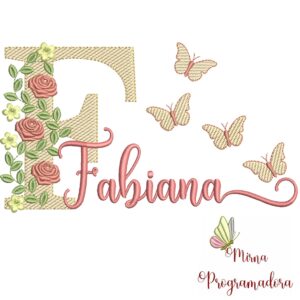 Matriz de bordado Fabiana