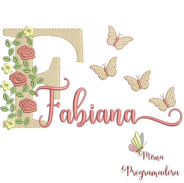 Matriz de bordado Fabiana