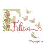 Matriz de bordado Fernanda