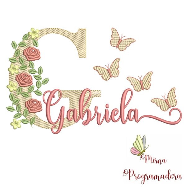 Matriz de bordado Gabriela